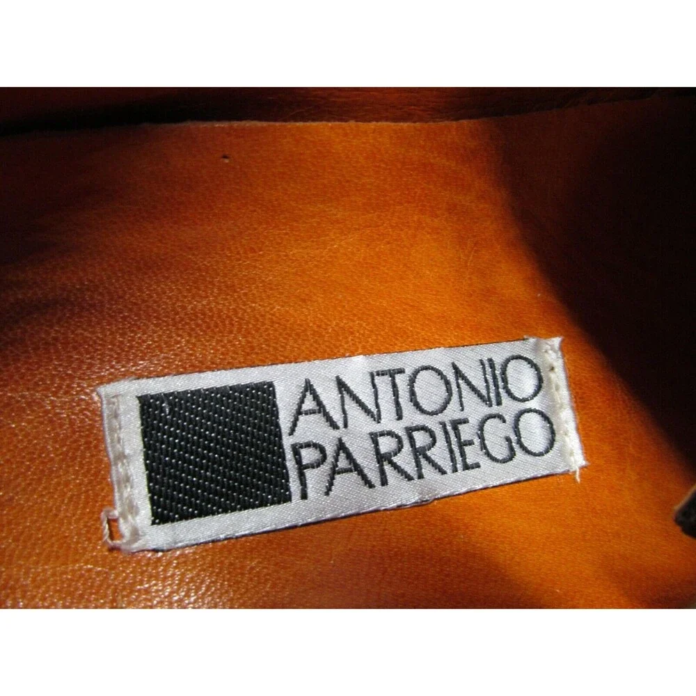 Antonio Parriego Mens Brown Leather And Nubuck Derbys Size US 9 EUR 42